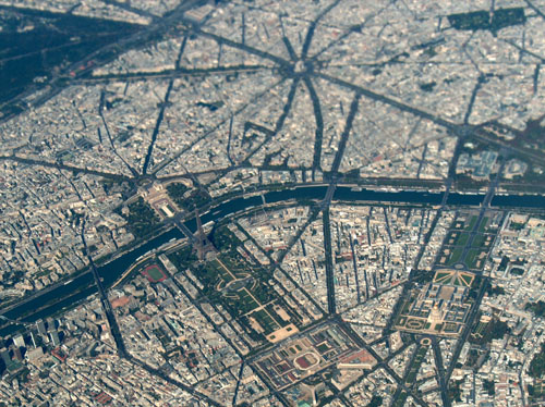 France vue du ciel - Paris